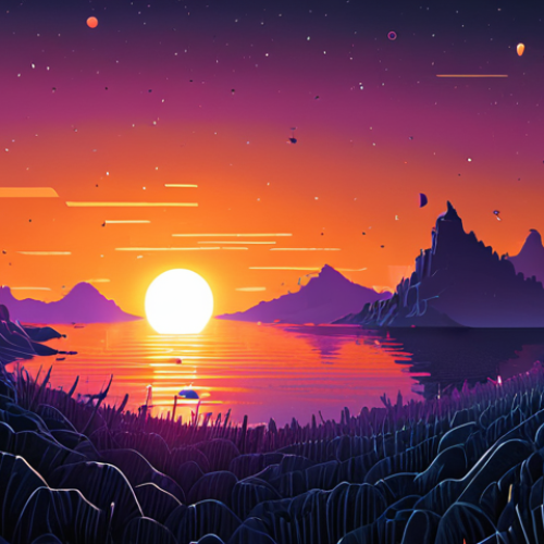 Home 4 ** A stylized illustration depicting the "sunset" of digital data. Imagine a computer screen fading into darkness, with old files and icons disappearing as the sun sets on the horizon. Focus on the concept of data relevance and the ephemeral nature of digital information. Consider using a muted color palette with a focus on orange, purple, and dark blue to evoke a sunset feeling.
**